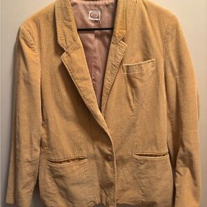 Women's Tan Corduroy Blazer